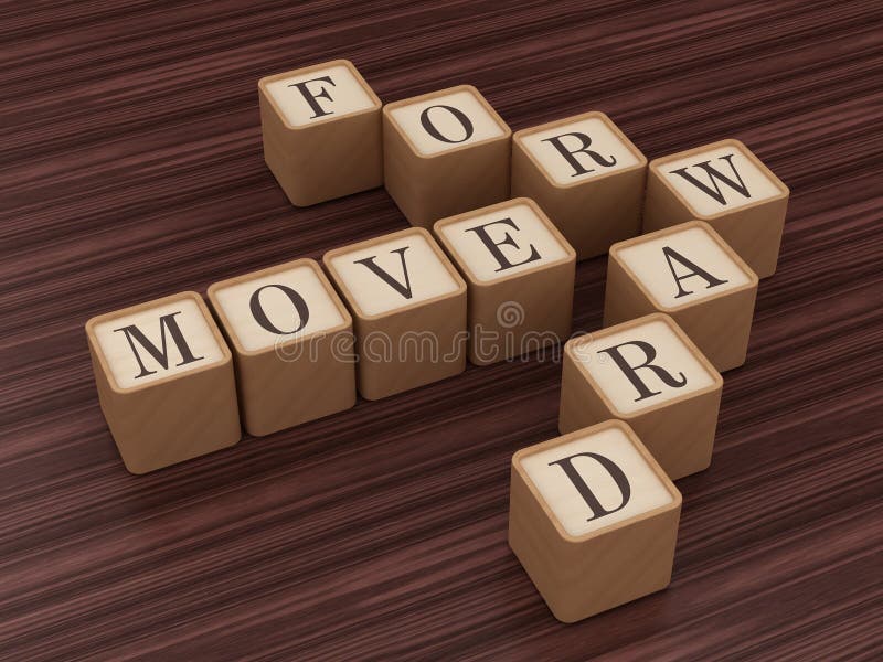 Move Forward stock illustration