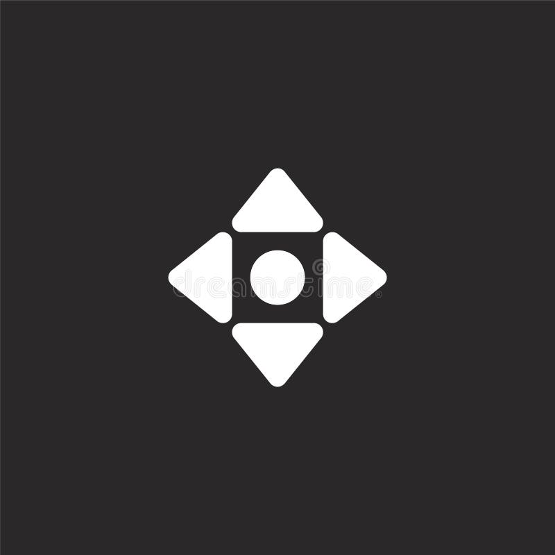 Move icon. Filled move icon for website design and mobile, app development. move icon from filled selection and cursors collection stock illustration
