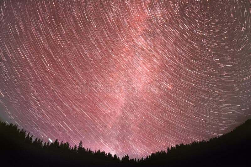 Movement of Stars in the Sky Stock Image Image of astro, dark 132360475