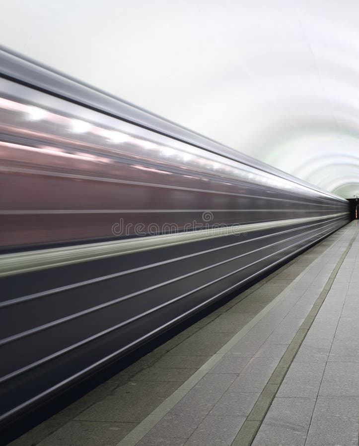 Movement of trains in the subway