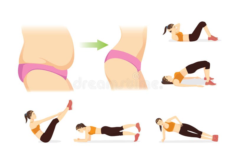 Workout Belly Burn Stock Illustrations – 109 Workout Belly Burn