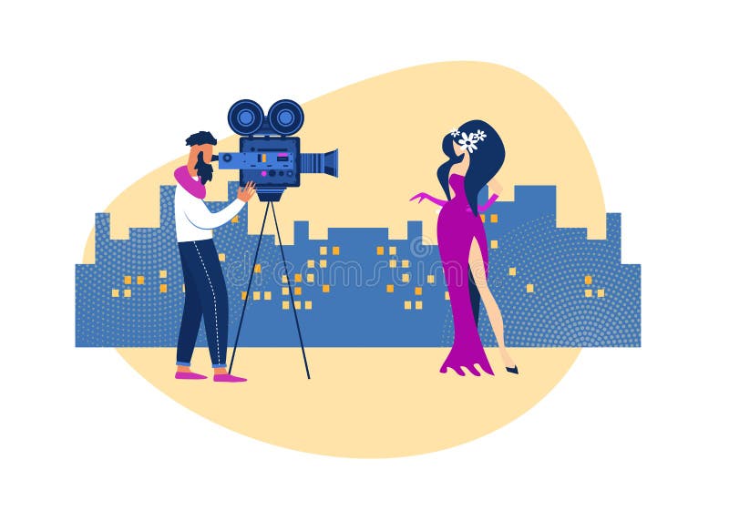 movie filming clipart