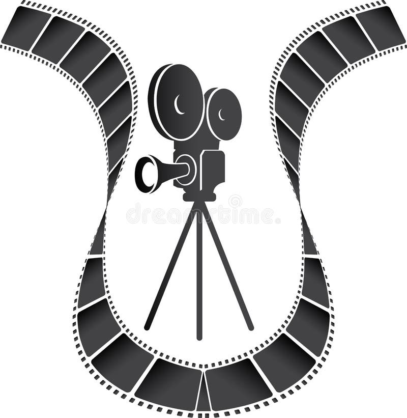 Movie camera royalty free illustration