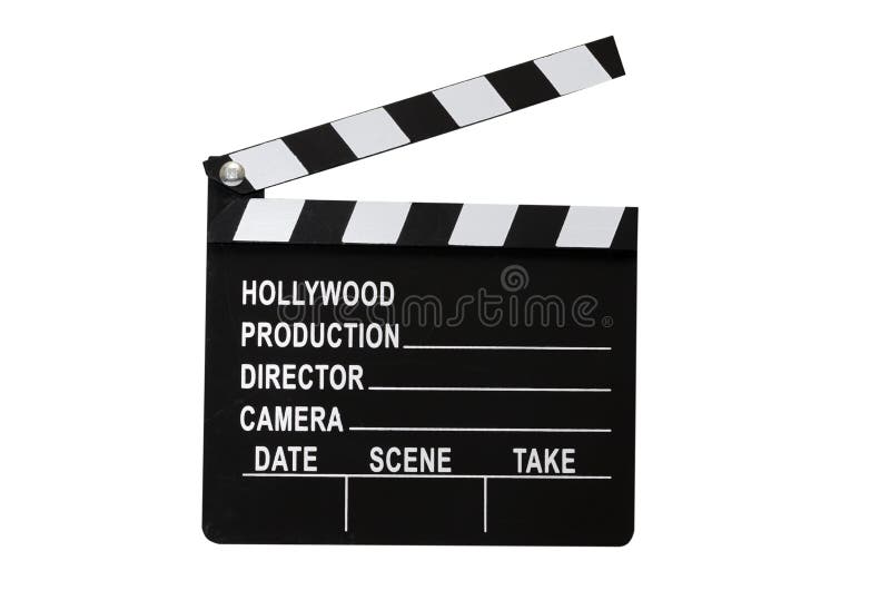 Movie Clapboard Isolated