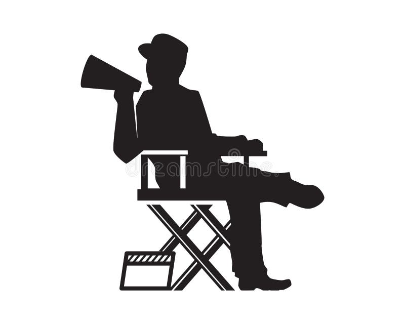 Movie Director Chair stock illustration. Illustration of actor 31186161