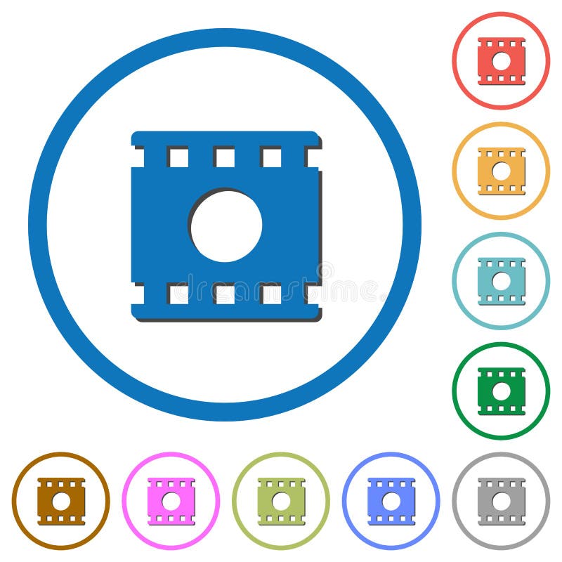 Movie Record Symbols Logo and Icons Template Stock Vector ...