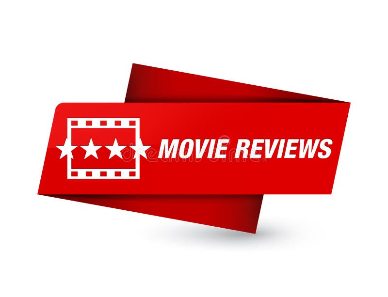 Movie Reviews Premium Red Tag Sign Stock Illustration - Illustration of ...