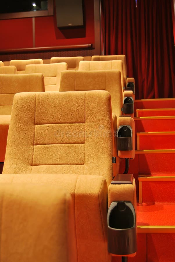 Movie Theater Seats stock photo. Image of gala, loneliness 8109088