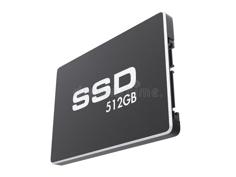 SSD drive. State solid drive, isolated on white background. 3d illustration. SSD drive. State solid drive, isolated on white background. 3d illustration