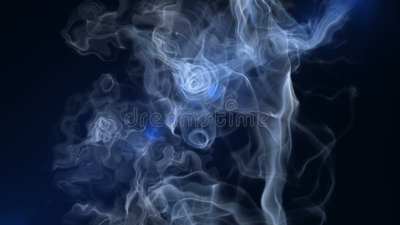 Fumo luz movimento 4k ilustração stock