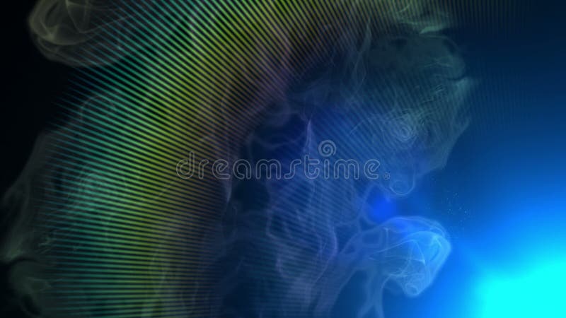 Fumo luz movimento 4k ilustração stock