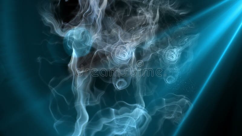 Fumo luz movimento 4k ilustração do vetor