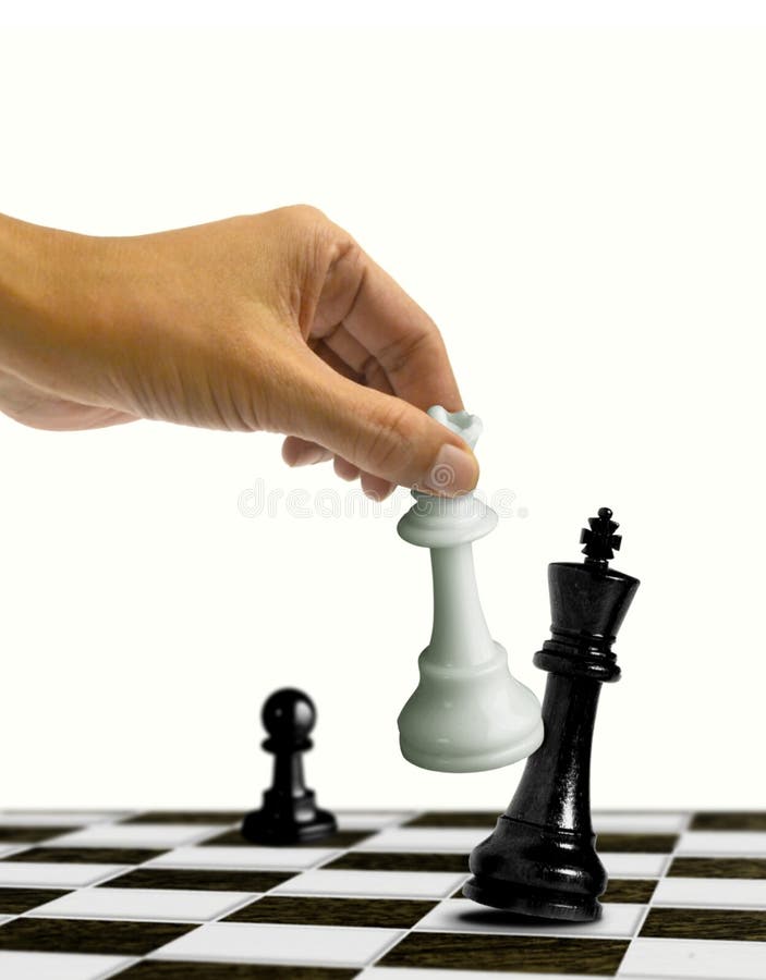 Movimento Do Checkmate Da Xadrez No Rei Foto de Stock - Imagem de  tabuleiro, esporte: 40104604