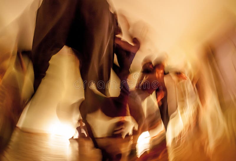 Movimento de dançarinos fotografia de stock royalty free