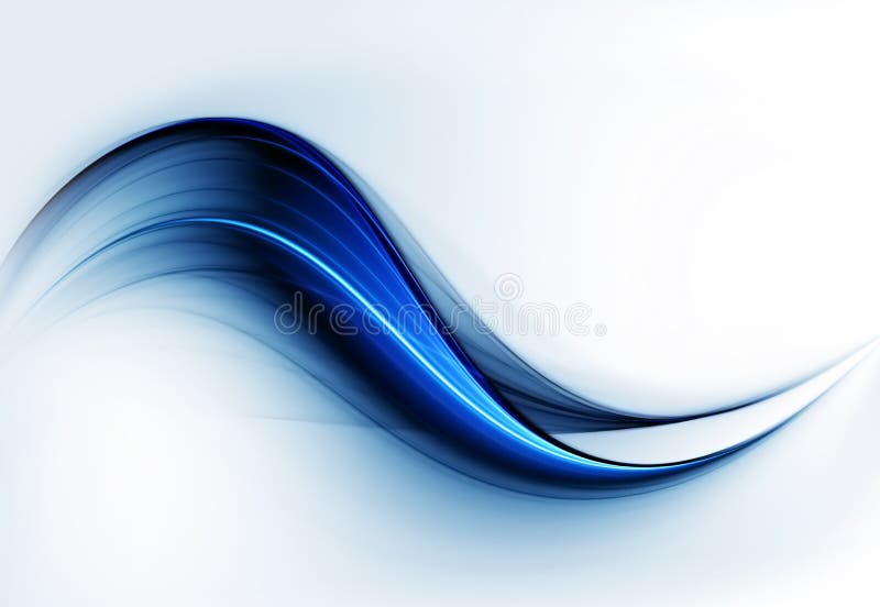 Movimiento abstracto azul dinámico en blanco