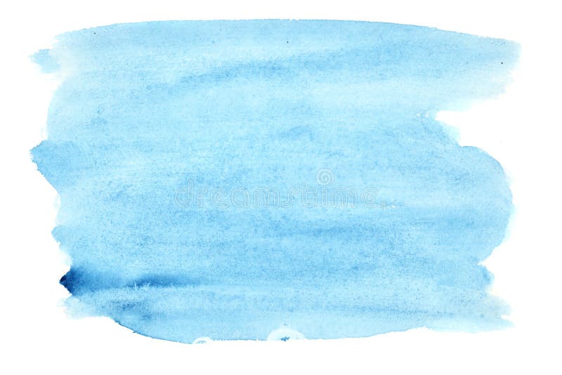 Movimientos azules del cepillo de la acuarela fotos de archivo libres de regalías Movimientos azules del cepillo de la acuarela fotos de archivo libres de regalías