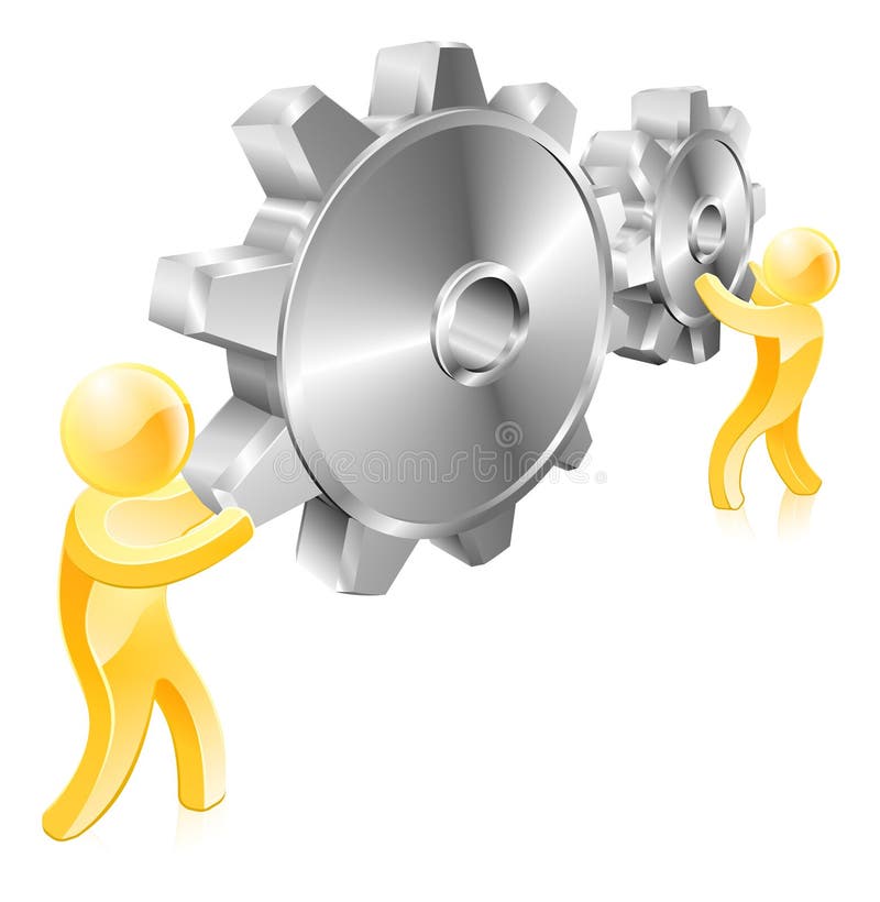 Moving cogs бесплатная иллюстрация Moving cogs бесплатная иллюстрация