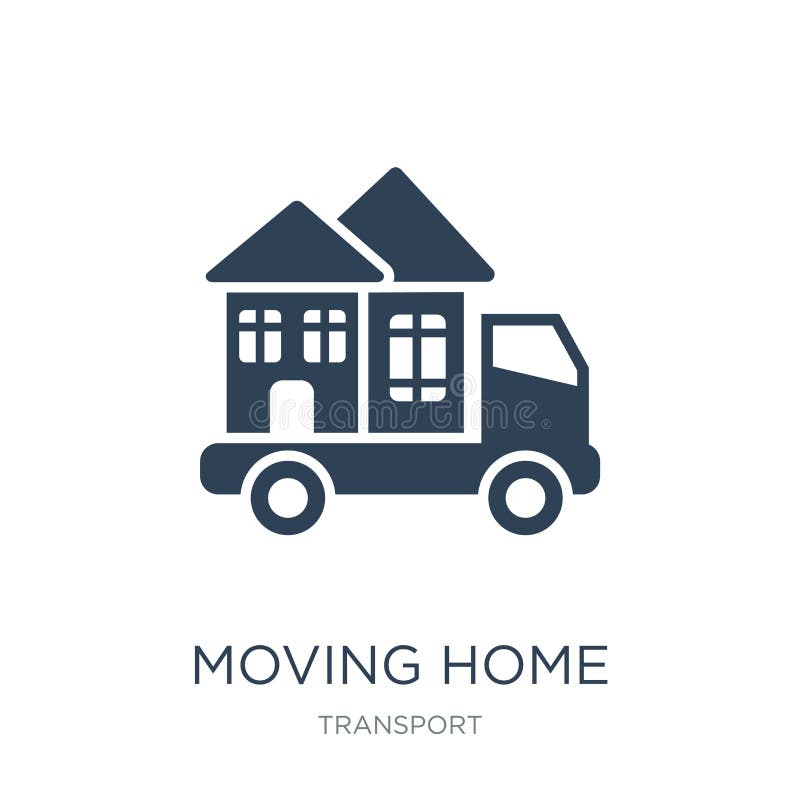 moving home icon in trendy design style. moving home icon isolated on white background. moving home vector icon simple and modern flat symbol for web site, mobile, logo, app, UI