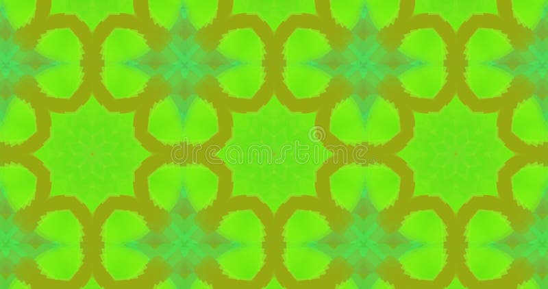 Moving kaleidoscope abstract green shapes royalty free illustration