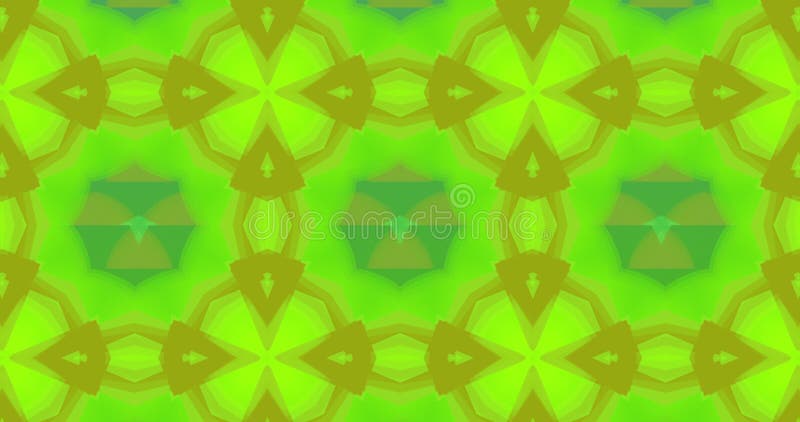 Moving kaleidoscope abstract green shapes royalty free illustration