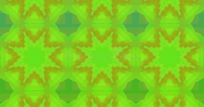 Moving kaleidoscope abstract green shapes royalty free illustration