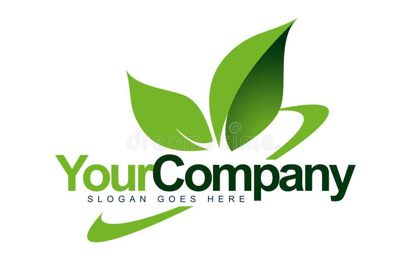 Moving Logo Leaf royalty free illustration Moving Logo Leaf royalty free illustration