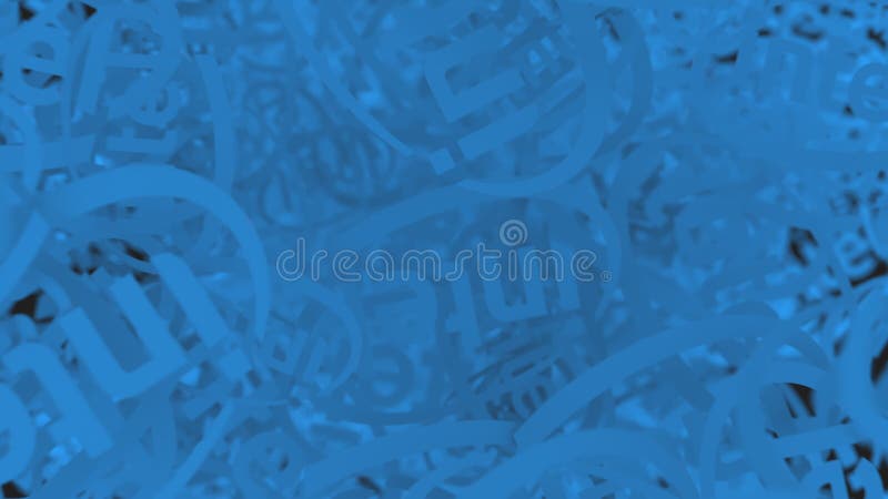 Many moving logos of INTEL. Editorial loopable motion background vector illustration