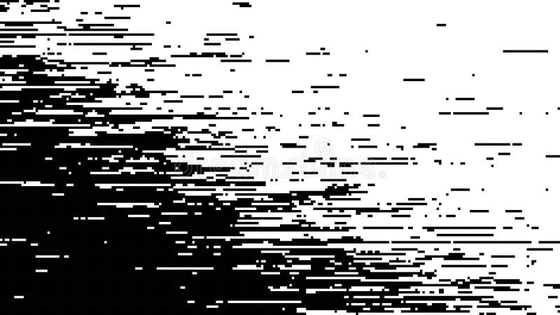 Moving pixel code. Scattered mosaic. Monochrome chaos. Vector halftones vector illustration