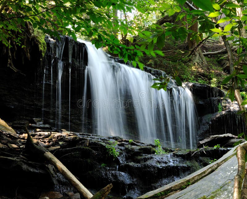 Mowhawk Falls; Benton, Pennsylvania royalty free stock photo