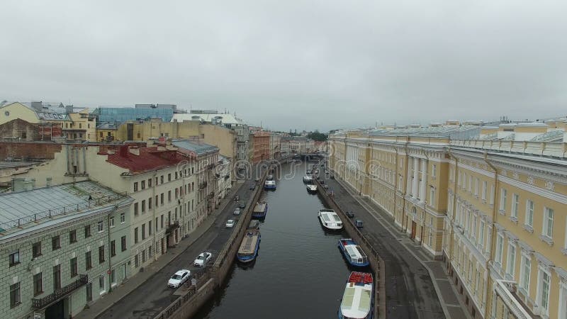 Moyka rzeka w Petersburg antenie