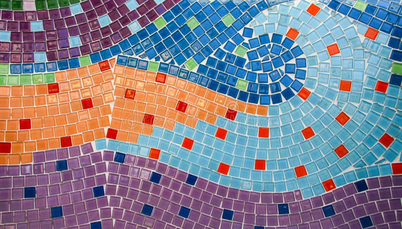 Mozaic colorat stock photos