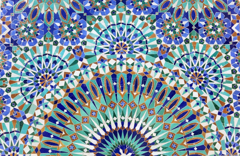 Mozaic oriental în Maroc stock photography