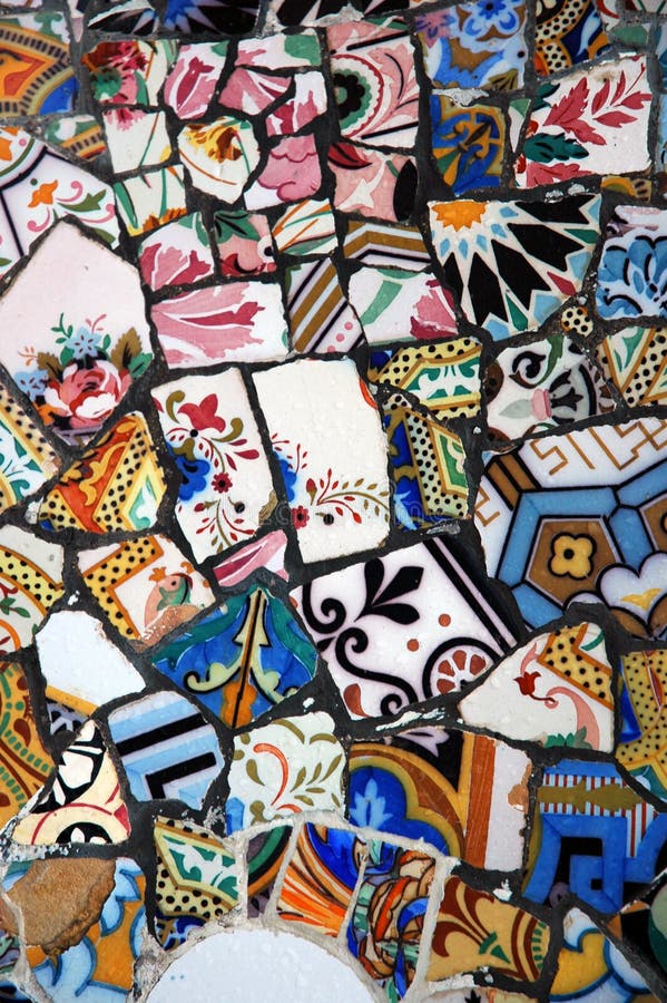 Colorful mosaic of old tiles. Colorful mosaic of old tiles