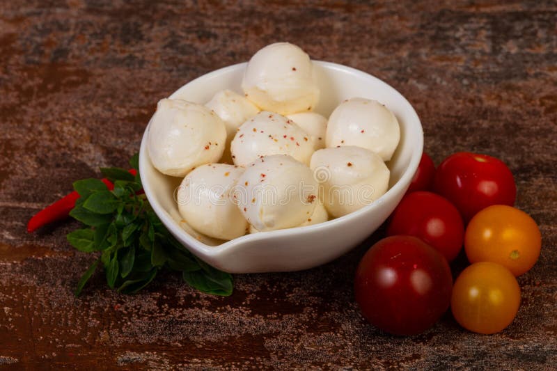 Mozzarella cheese balls stock image. Image of culture 167916943