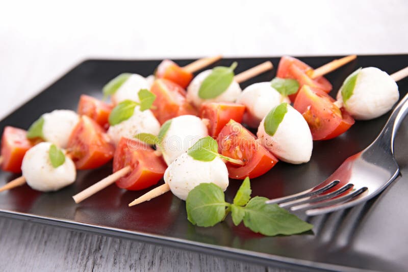 Mozzarella Cheese with Basil and Tomato Stock Photo Image of cuisine