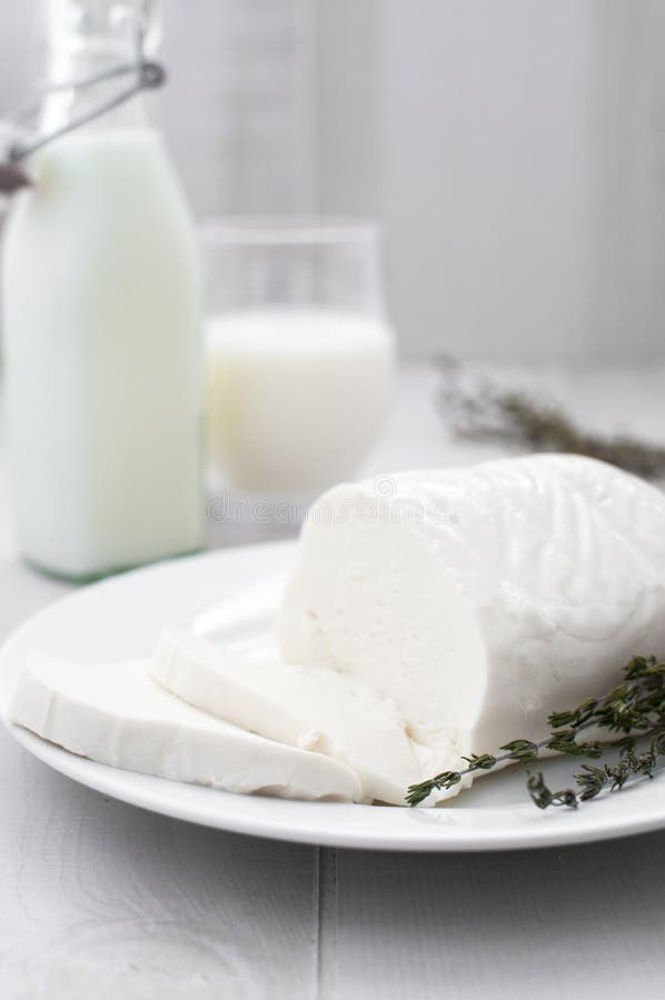 Mozzarella Cheese, Buttermilk and Milk Stock Photo Image of mozarella, bottle 27421286