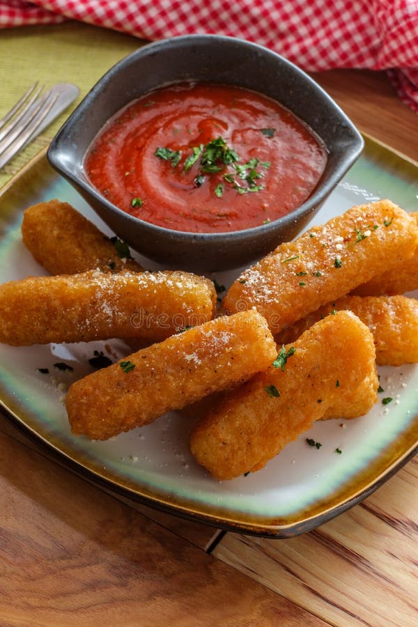 Mozzarella Cheese Sticks stock image. Image of deep 152979595