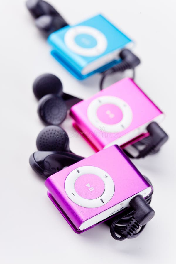 Mp3 players stock image. Image of headphone, expensive 36697723