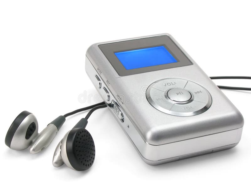 Generic mp3 player on white background (clipping path included). Generic mp3 player on white background (clipping path included)