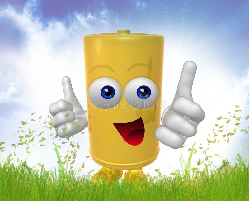 Mr Battery mascot