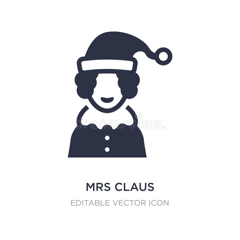 mrs Claus Ikona na białym tle Prosta element ilustracja od Bożenarodzeniowego pojęcia royalty ilustracja mrs Claus Ikona na białym tle Prosta element ilustracja od Bożenarodzeniowego pojęcia royalty ilustracja