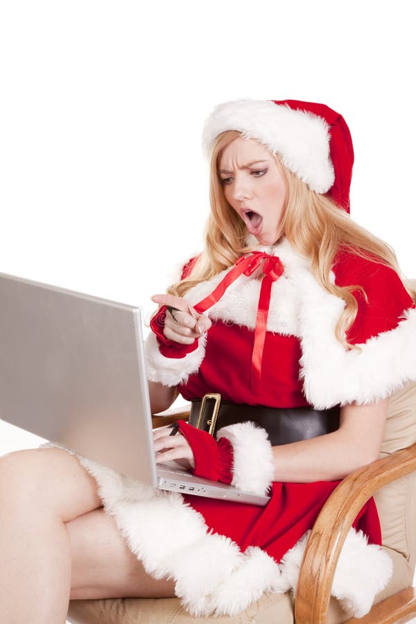 Mrs Santa computer shocked