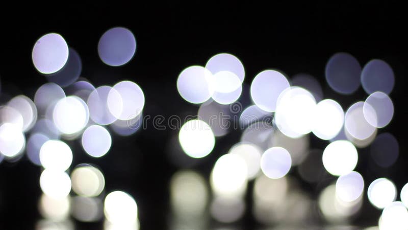 Mrugań świateł białych bokeh