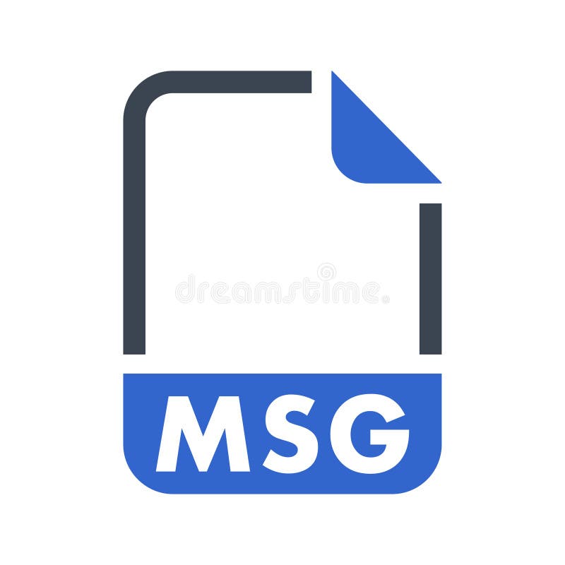 MSG File format icon stock vector. Illustration of format 174902445
