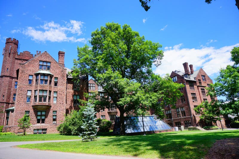 Mt Holyoke College Campus Building Stock Photo - Image of library ...