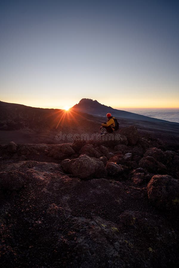 Mt. Kilimanjaro Sunrise stock photo. Image of glacier - 239462366