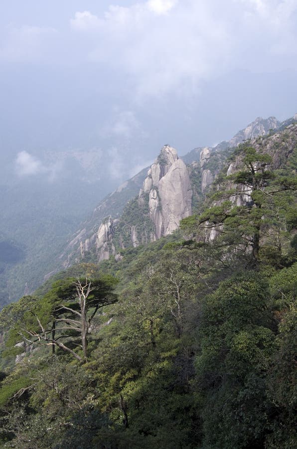 Mount Sanqing Sanqingshan Jiangxi China Stock Image Image Of Back