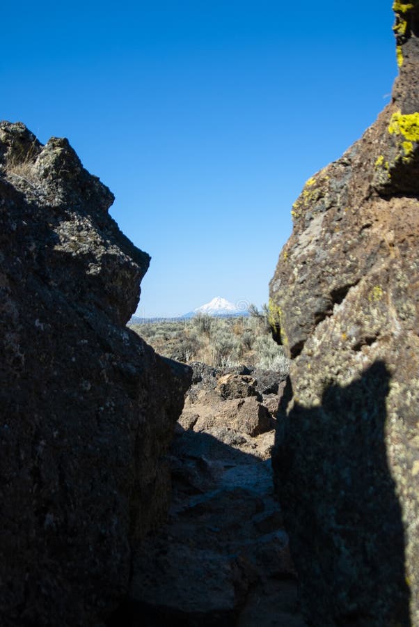 Mt Shasta de Stronghold de capitaine Jack photo stock Mt Shasta de Stronghold de capitaine Jack photo stock