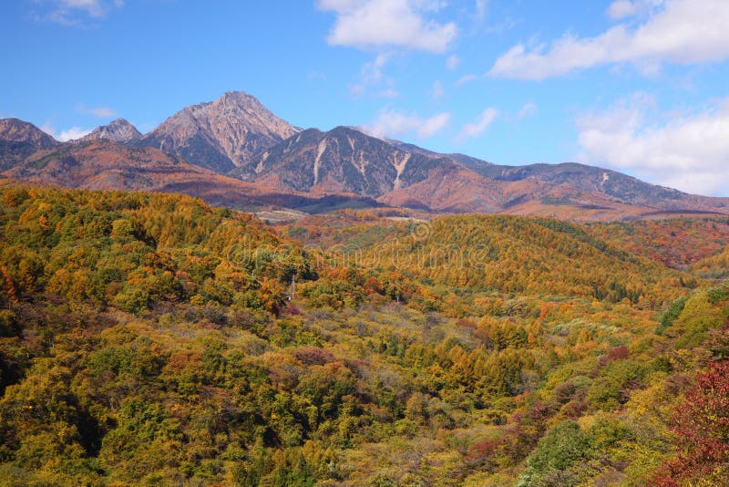 Mt. Yatsugatake in autumn