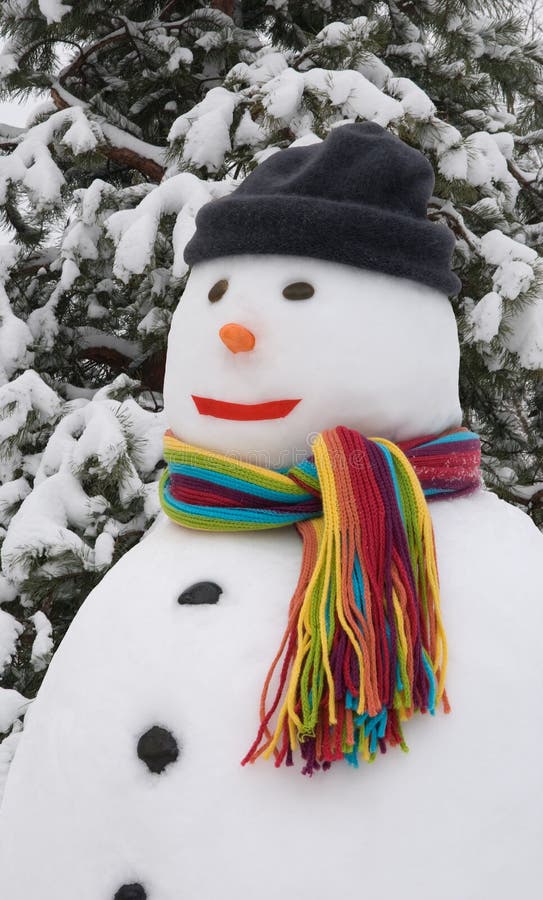 bufanda de muñeco de nieve